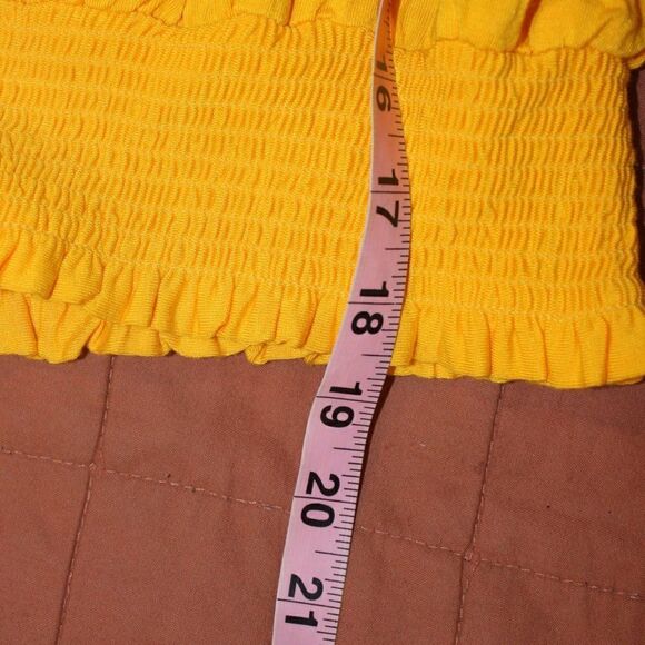 1. State Yellow Sleeveless Round Neck Tank Tops Women's Size M - Picture 8 of 9